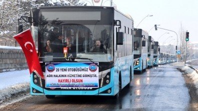 Belediyemiz tarafından 20 Yeni Otobüs daha hizmete sunuldu