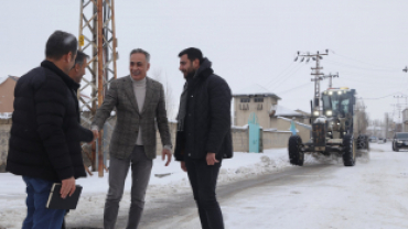 Başkan Karadoğan Karla Mücadele Çalışması İçin Sahaya İndi