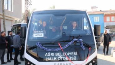 AĞRI'DA İLK KADIN OTOBÜS ŞOFÖRÜ